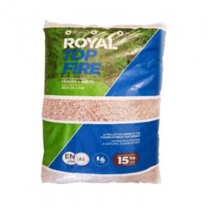 Bancale 75 sacchi da 15 kg Pellet di legno faggio e abete EN PLUS A1 Royal Top