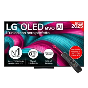 LG OLED evo AI OLED83C54LA TV Serie C5 83'' pollici 4K, α9 Gen8, Brightness Booster, 40W, 4 HDMI, VRR 144Hz, Smart TV WebOS 25